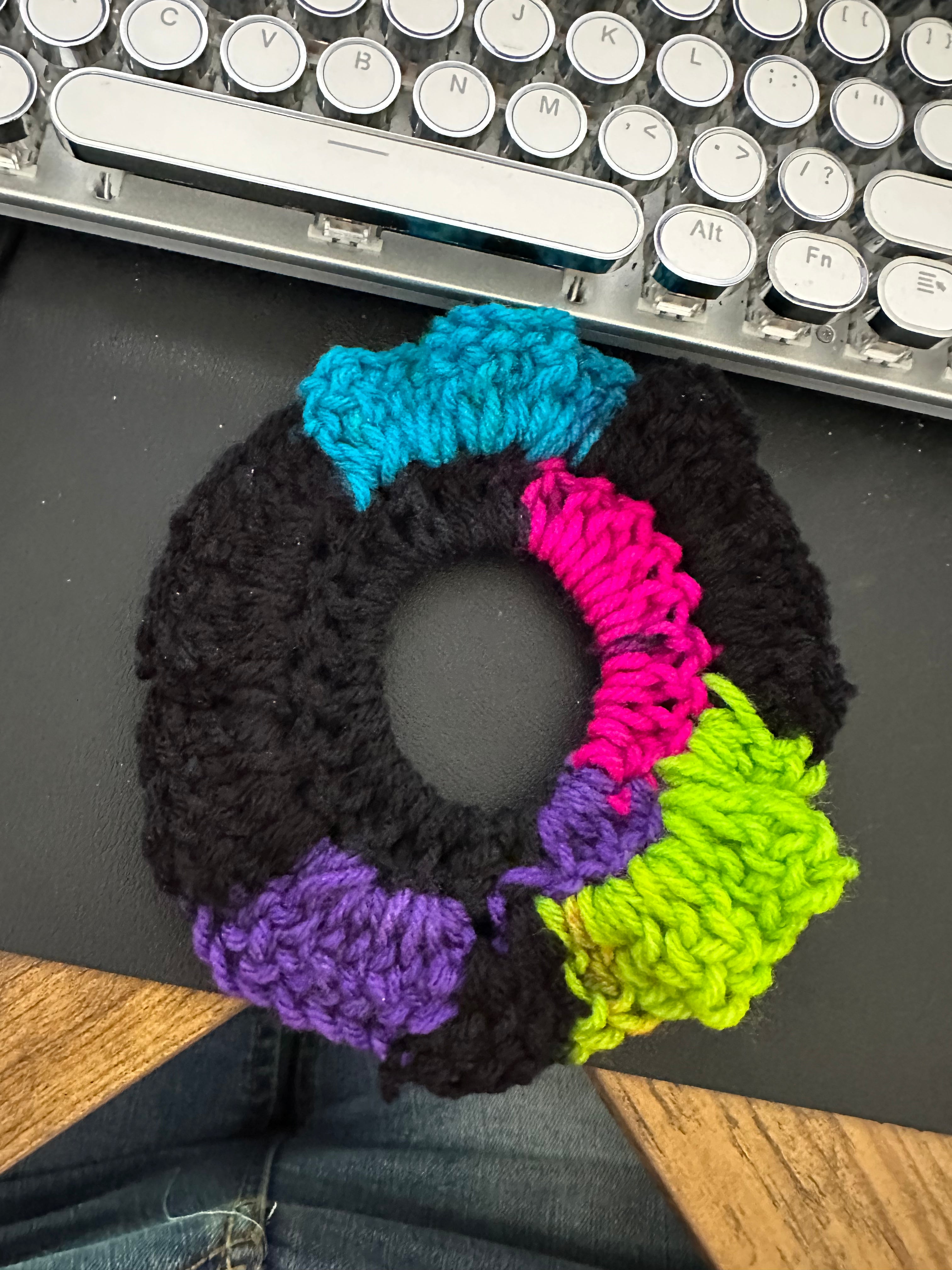 Custom hair scrunchies