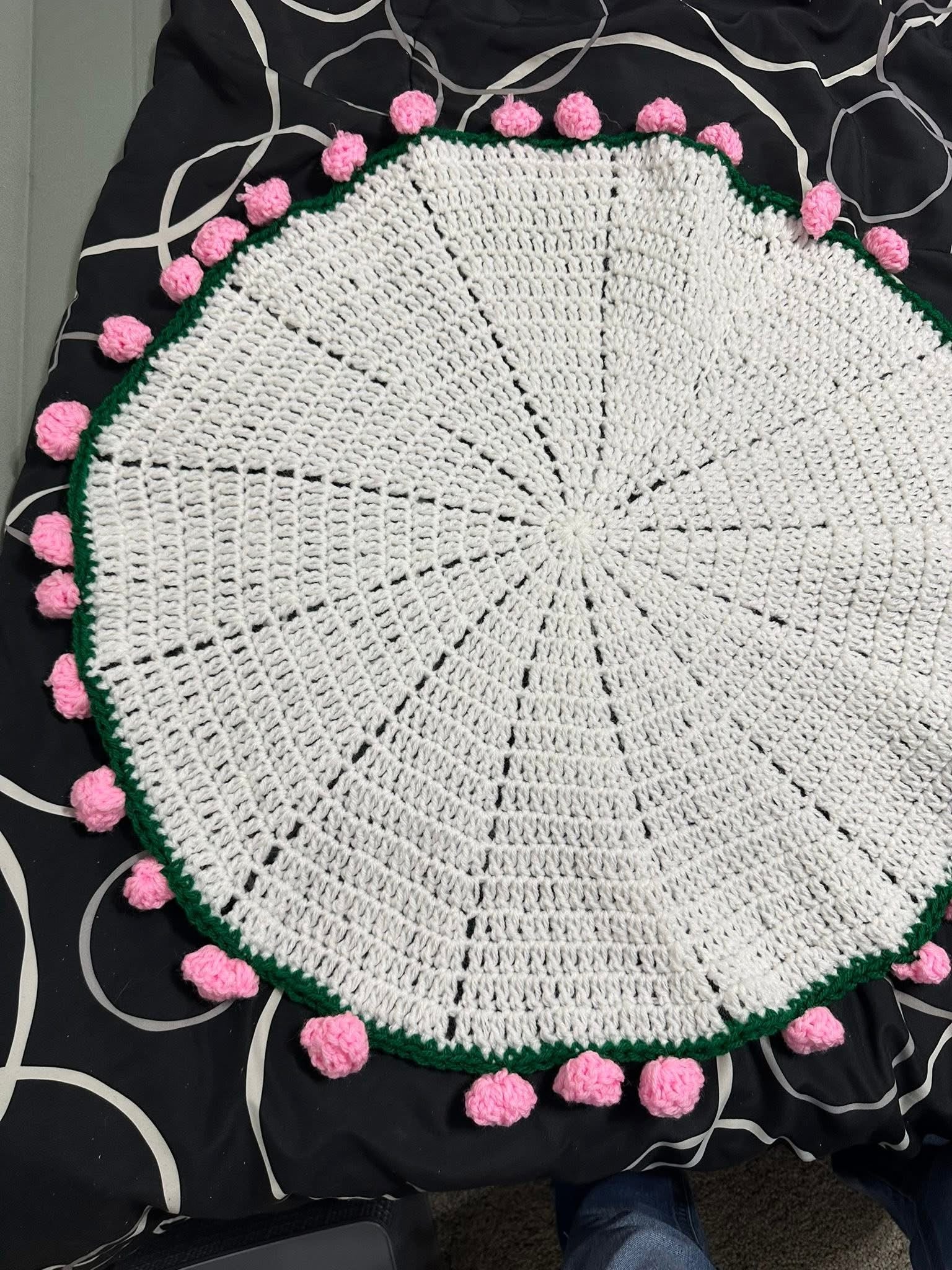 Rose bouquet blanket